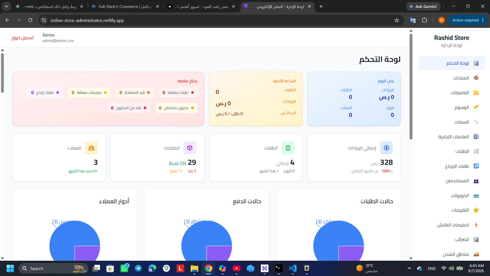 Admin Dashboard